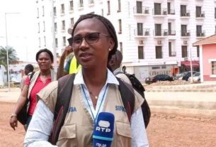 la présidente du syndicat national des journalistes de Guinée Bissau, par ailleurs correspondante de RTP/Africa à Bissau, Indira Correia Balde