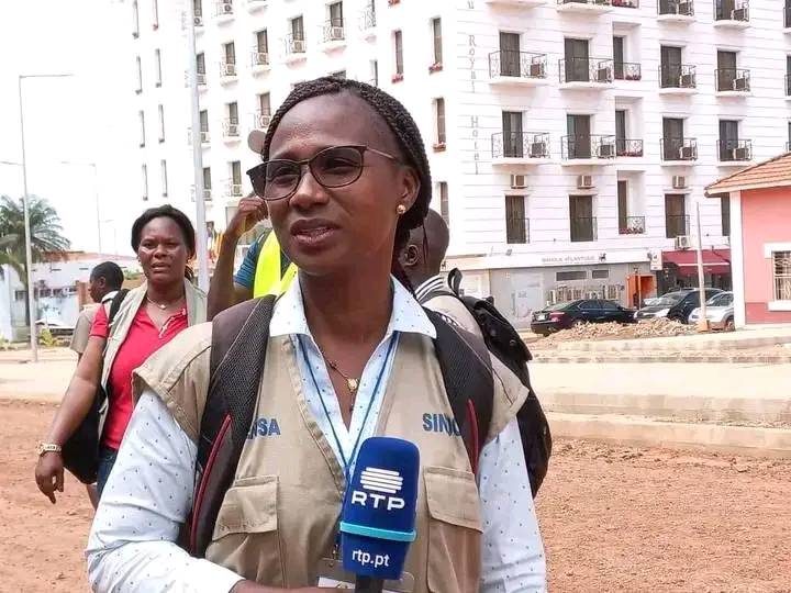 la présidente du syndicat national des journalistes de Guinée Bissau, par ailleurs correspondante de RTP/Africa à Bissau, Indira Correia Balde